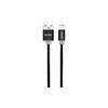 SC-03 Soft Kablo Lightning Şarj ve Data Kablosu - Siyah